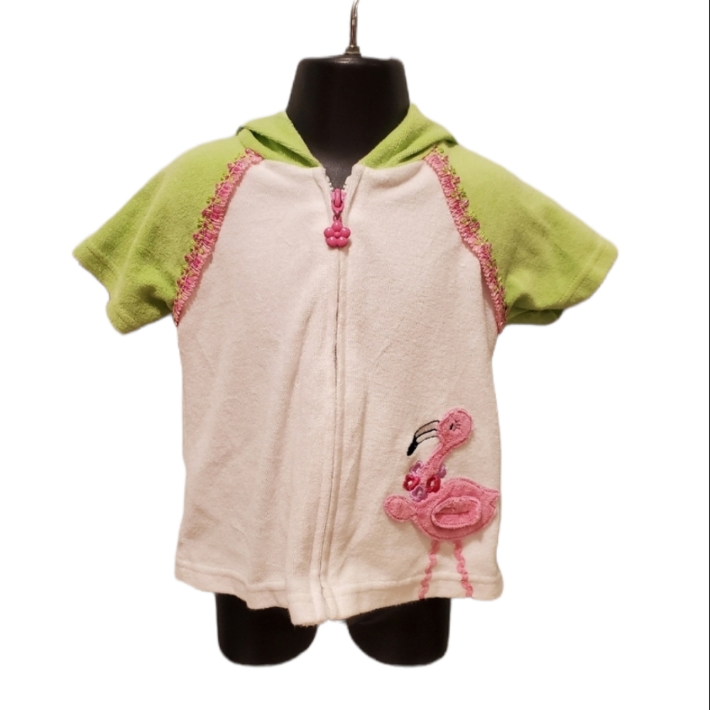 Baby Buns Inc Pink Flamingo Hooded Swimsuit Cover